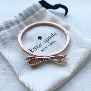 Rose gold Kate Spade bow bracelet